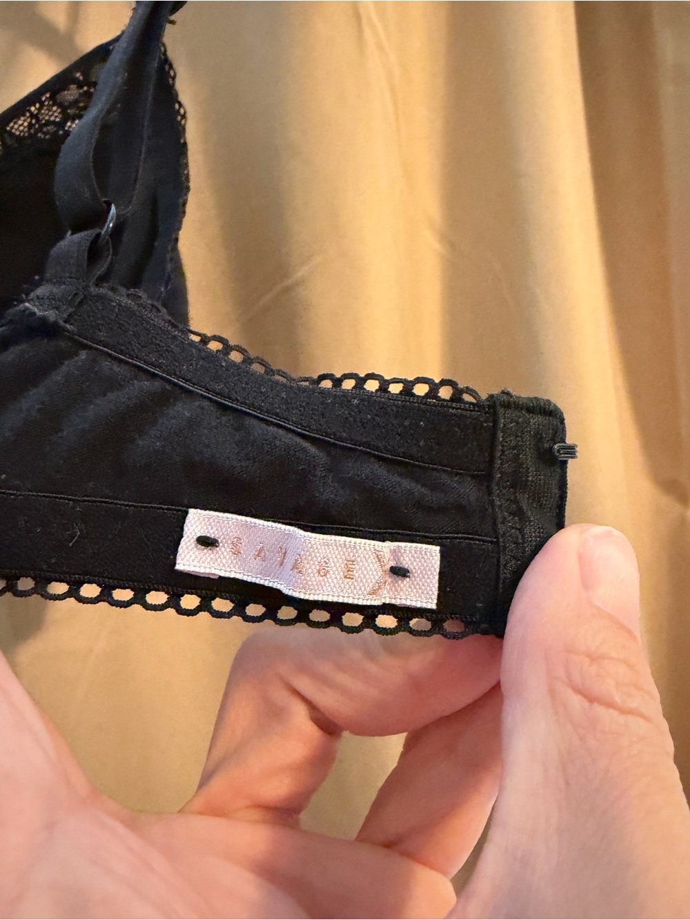 Savage X Fenty Black Lace-Trim Bralette - Picture 7 of 10
